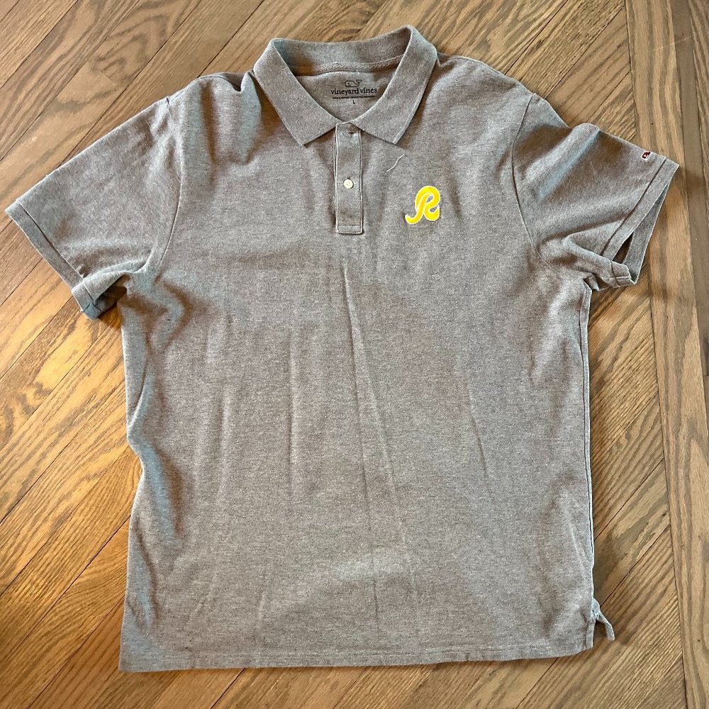 Vineyard Vines Washington Redskin's Branded "R" Polo | LARGE | Great Condition